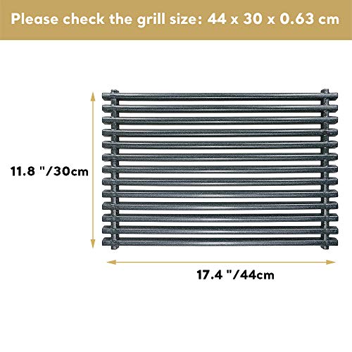Denmay Porcelain Enameled Grill Grates for Weber Spirit 300 Series, 2-Pack