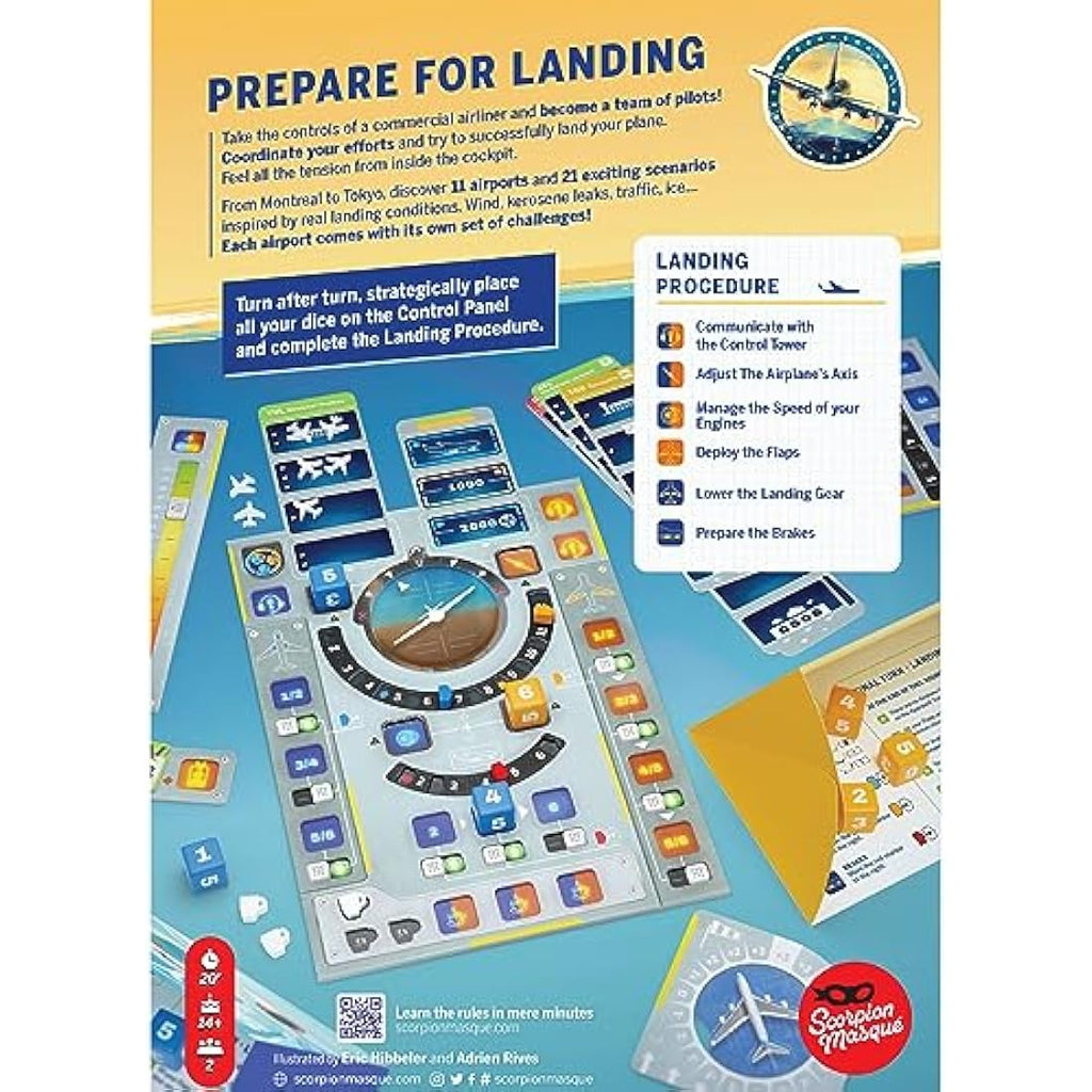 Sky Team Board Game by Scorpion Masqué – 2-Player Cooperative Strategy