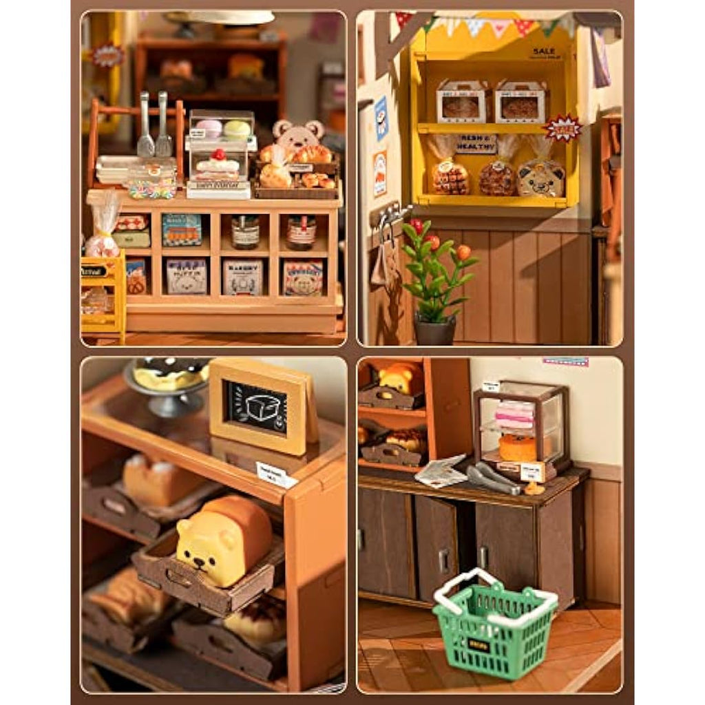 Rolife Becka's Baking House | DIY Miniature Wooden Dollhouse Model Kit