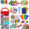 FunzBo Arts and Crafts Supplies Kit for Kids | All-in-One DIY Craft Jar