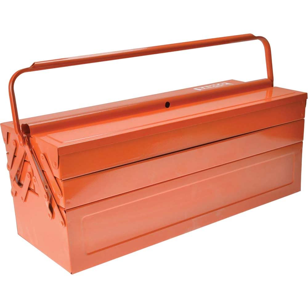 Bahco 3149-OR 5-Tray Cantilever Metal Toolbox – Orange 550mm (22in)