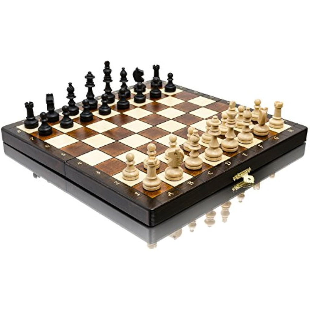 Master of Chess Magnetic Wooden Chess Set – 11 Inch Handmade Travel Set