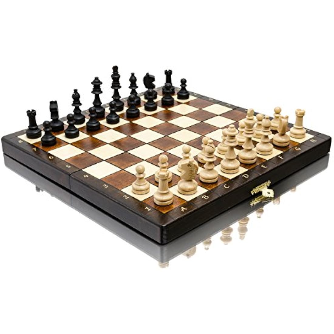 Master of Chess Magnetic Wooden Chess Set – 11 Inch Handmade Travel Set