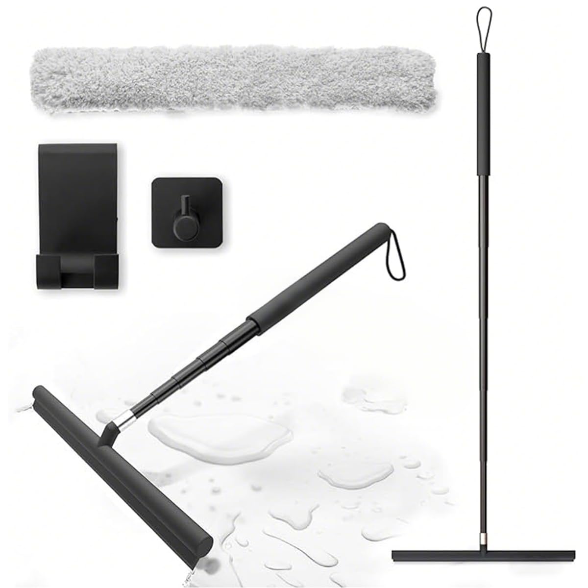 Jolof Store Shower Squeegee – 120cm Telescopic Handle Glass Wiper