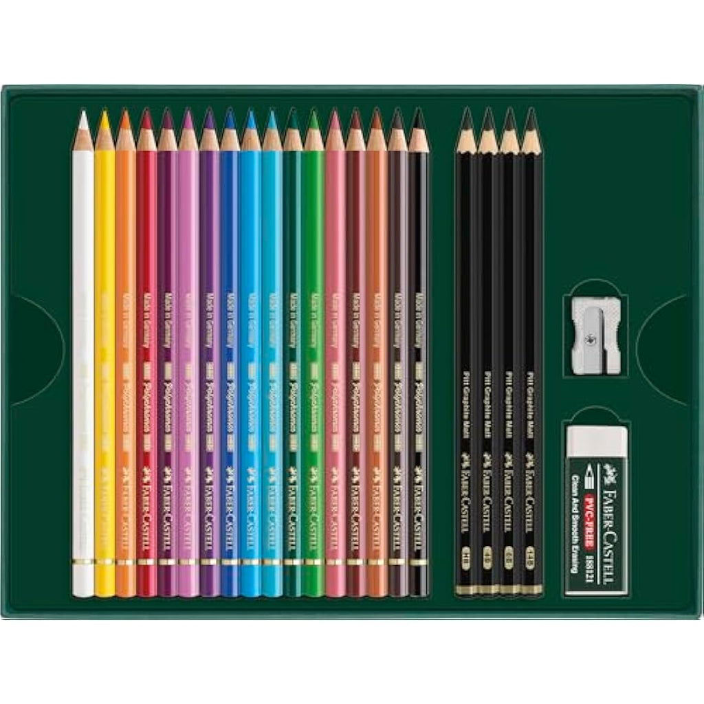 Faber-Castell Polychromos Colour Pencil Gift Set | Professional Art Set