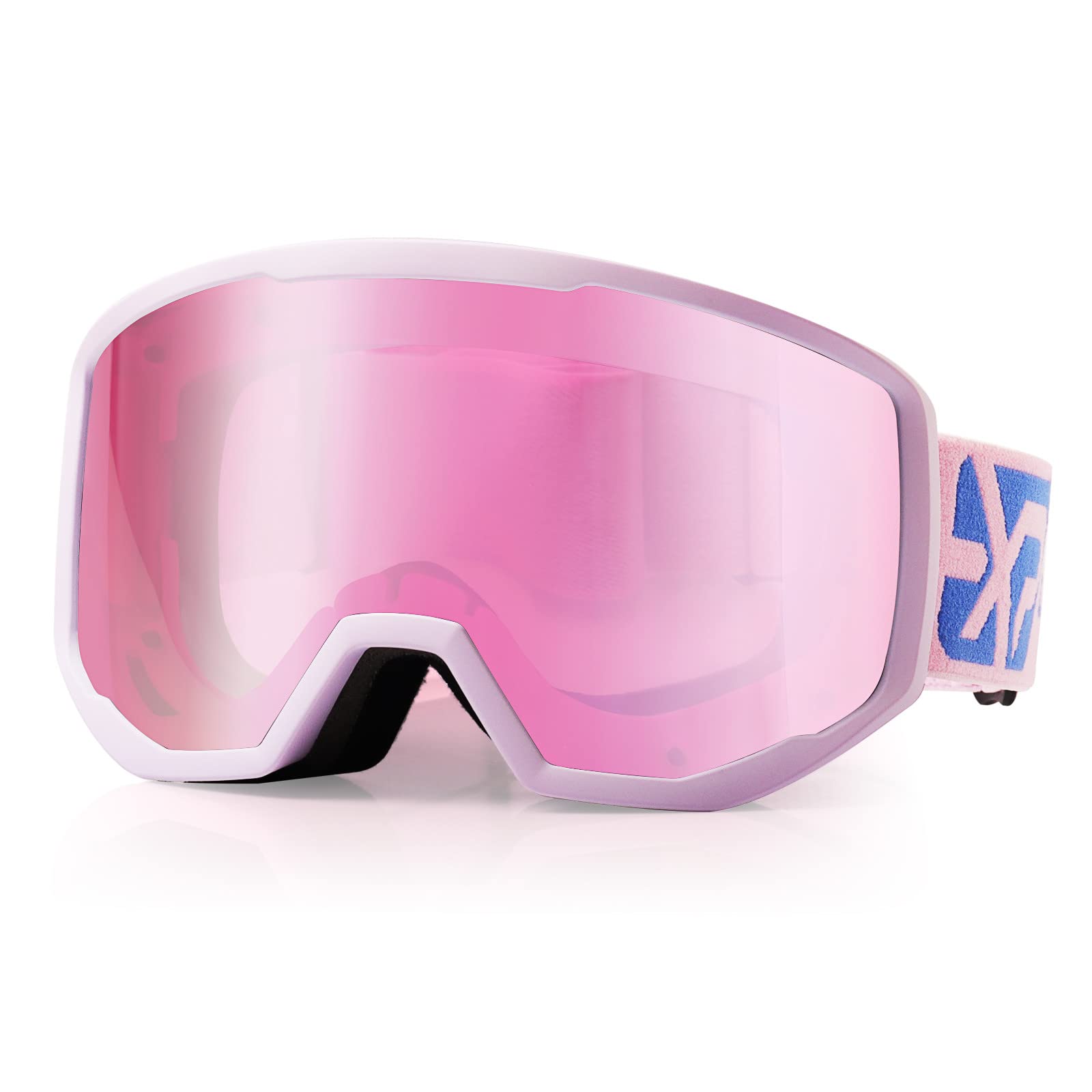 EXP VISION Ski Goggles | Anti-Fog OTG Snowboard Goggles - Purple