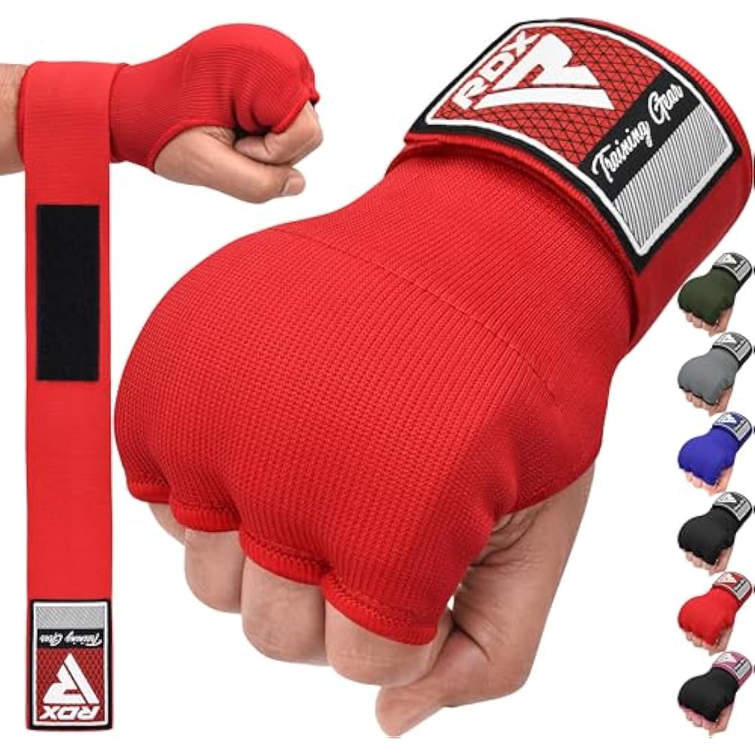 RDX Gel Boxing Inner Gloves – Padded Hand Wraps with 100cm Wrist Straps