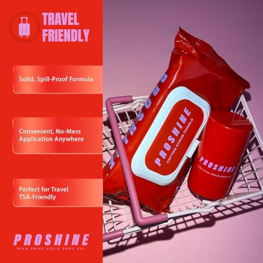 Proshine Solid Body Oil Bar – Shea & Mango Butter Moisturiser