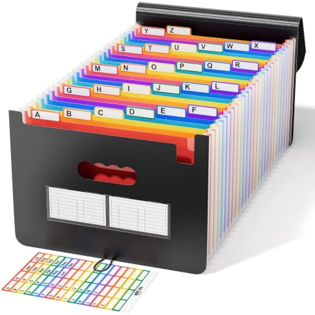 ABC life 26 Pockets Expanding File Folder | A4 Accordion Document Box