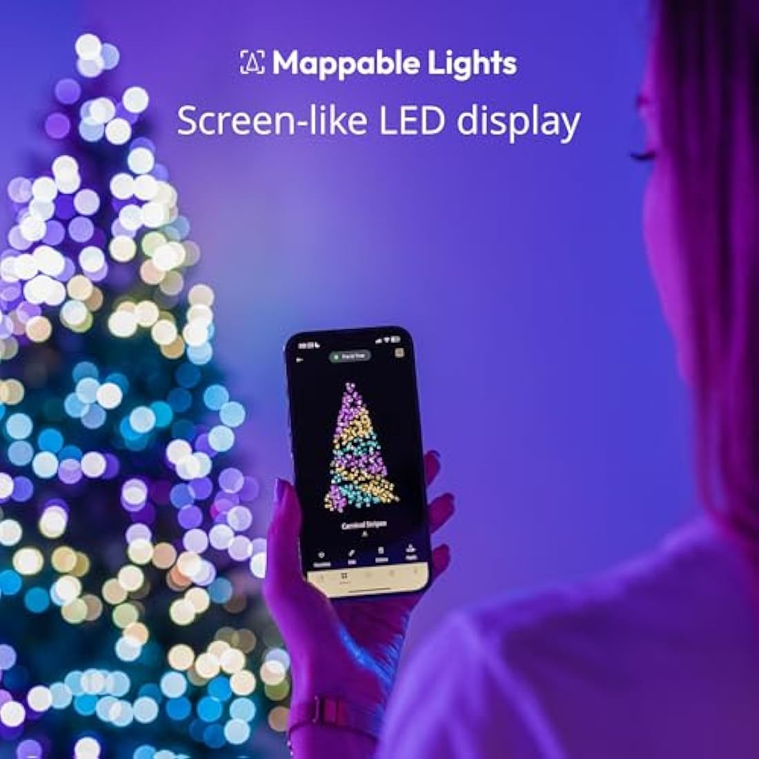 Twinkly Strings USB-C Pearls 200 LED RGB Multicolor Smart Lights