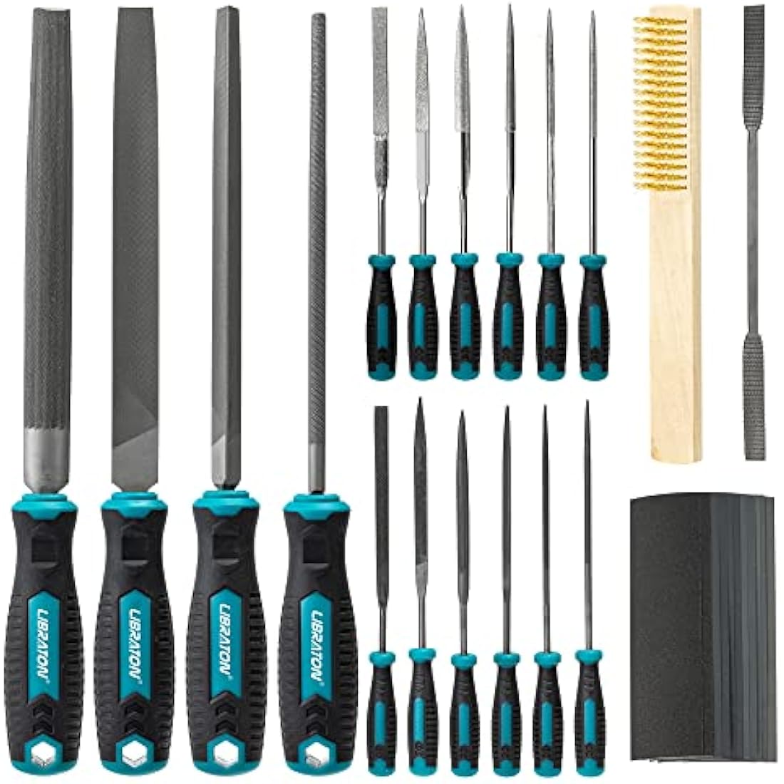 Libraton 31PC Metal File Set | Steel & Woodworking Needle Files