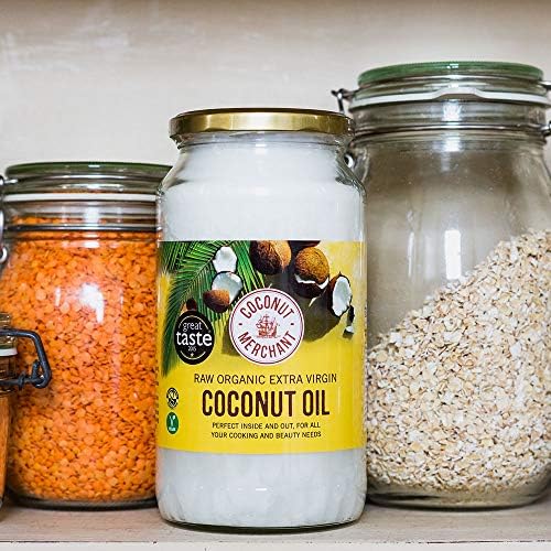 Coconut Merchant Organic Extra Virgin Coconut Oil – Raw & Cold Pressed 1L x2