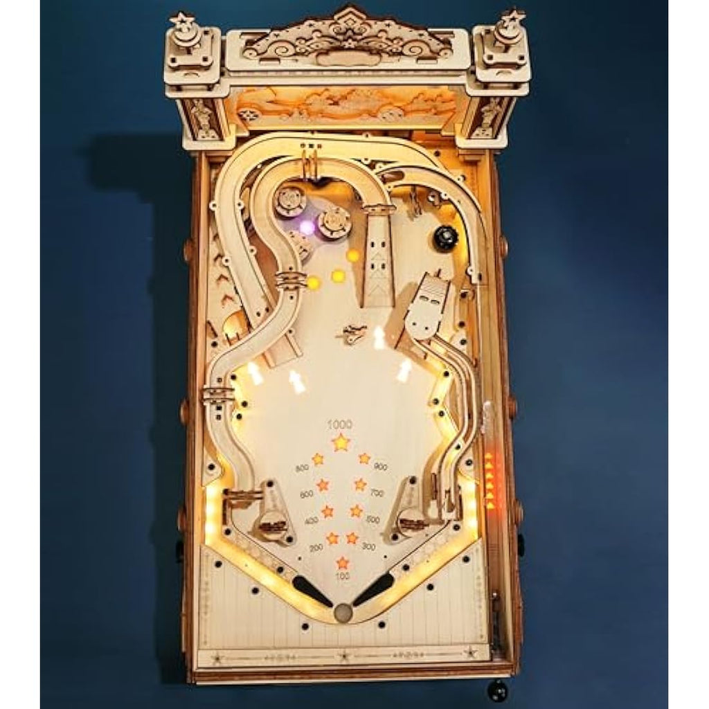 3D Pinball Machine - Mechanical Wooden Model Building Kit