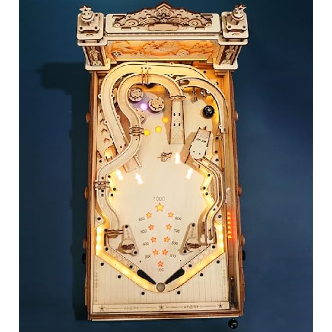 3D Pinball Machine - Mechanical Wooden Model Building Kit