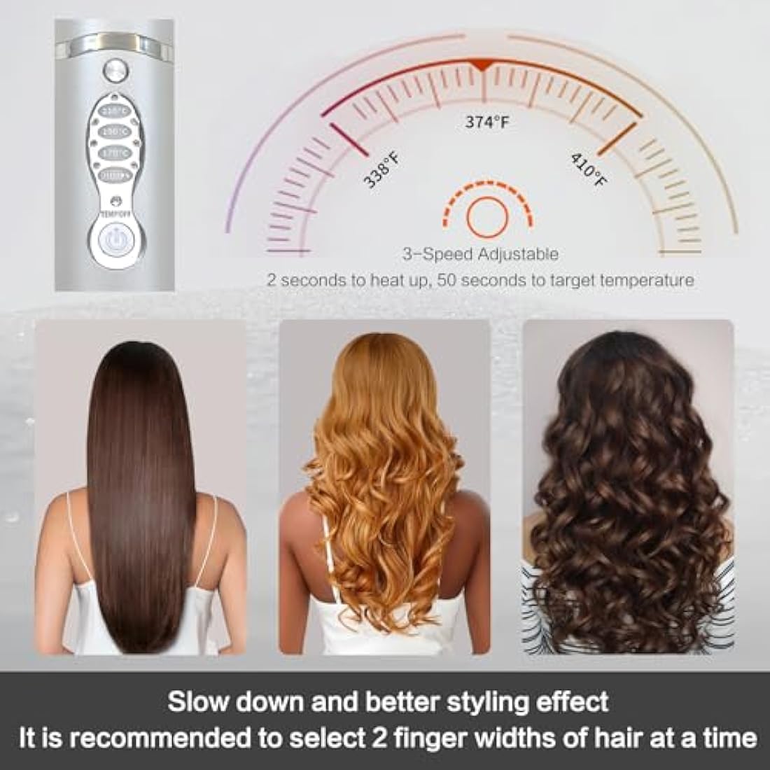 Jolof Store Cordless Hair Straightener – 2-in-1 Titanium Travel Flat Iron