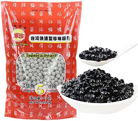 Wu FuYuan Black Tapioca Pearls – Authentic Taiwanese Boba for Bubble Tea, 1kg