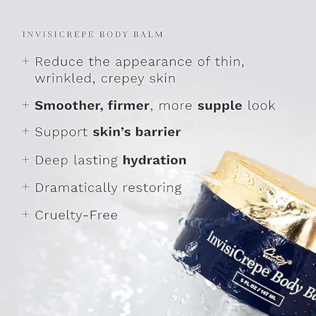 City Beauty InvisiCrepe Body Balm – Firming & Tightening Anti-Aging Lotion