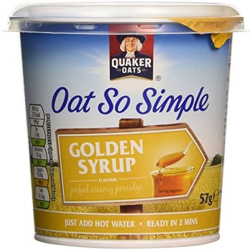 Quaker Oat So Simple Golden Syrup Porridge Pots - 57g (Pack of 8)