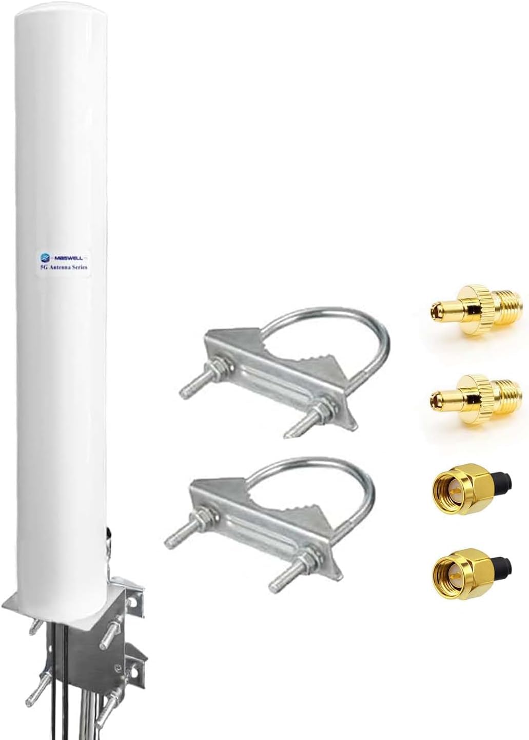 Maswell 5G 4G LTE Outdoor Antenna | 2X2 MIMO 700-6000MHz SMA Male