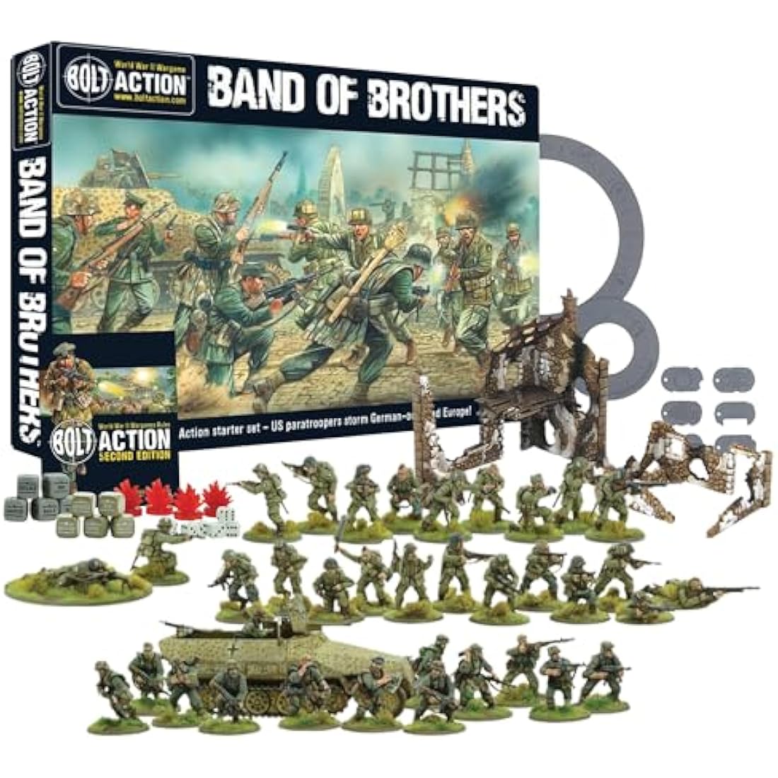 Bolt Action: Band of Brothers Starter Set – 28mm WWII Wargaming Models