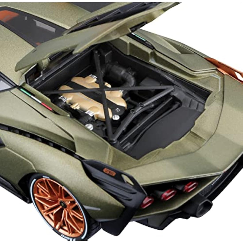 Bburago Lamborghini Sian 1:18 Die-Cast Model Car – Green Supercar