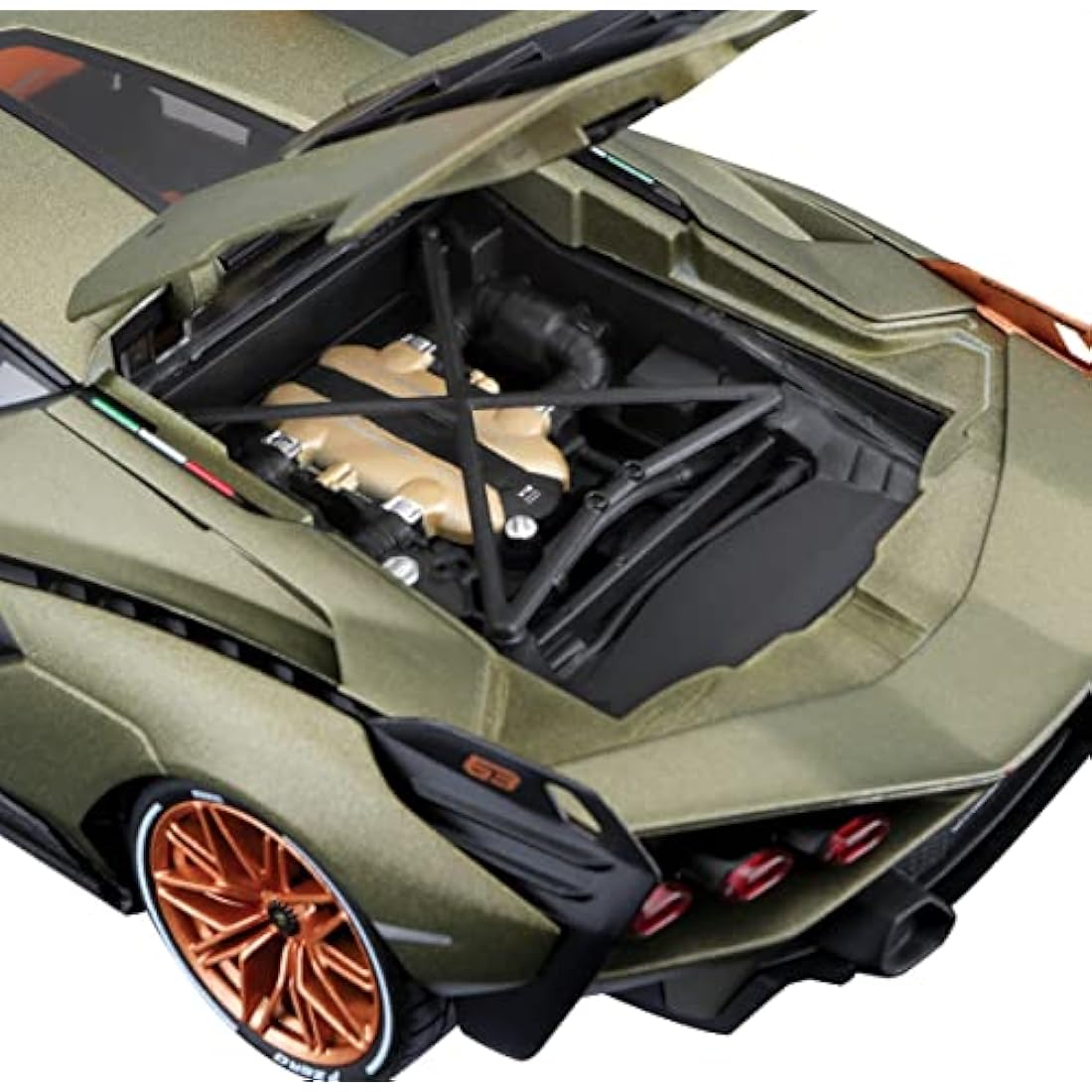 Bburago Lamborghini Sian 1:18 Die-Cast Model Car – Green Supercar