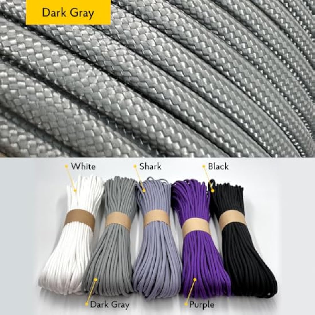 EDCX 550 Paracord Type III – 4mm Nylon Rope for DIY, Camping & Survival