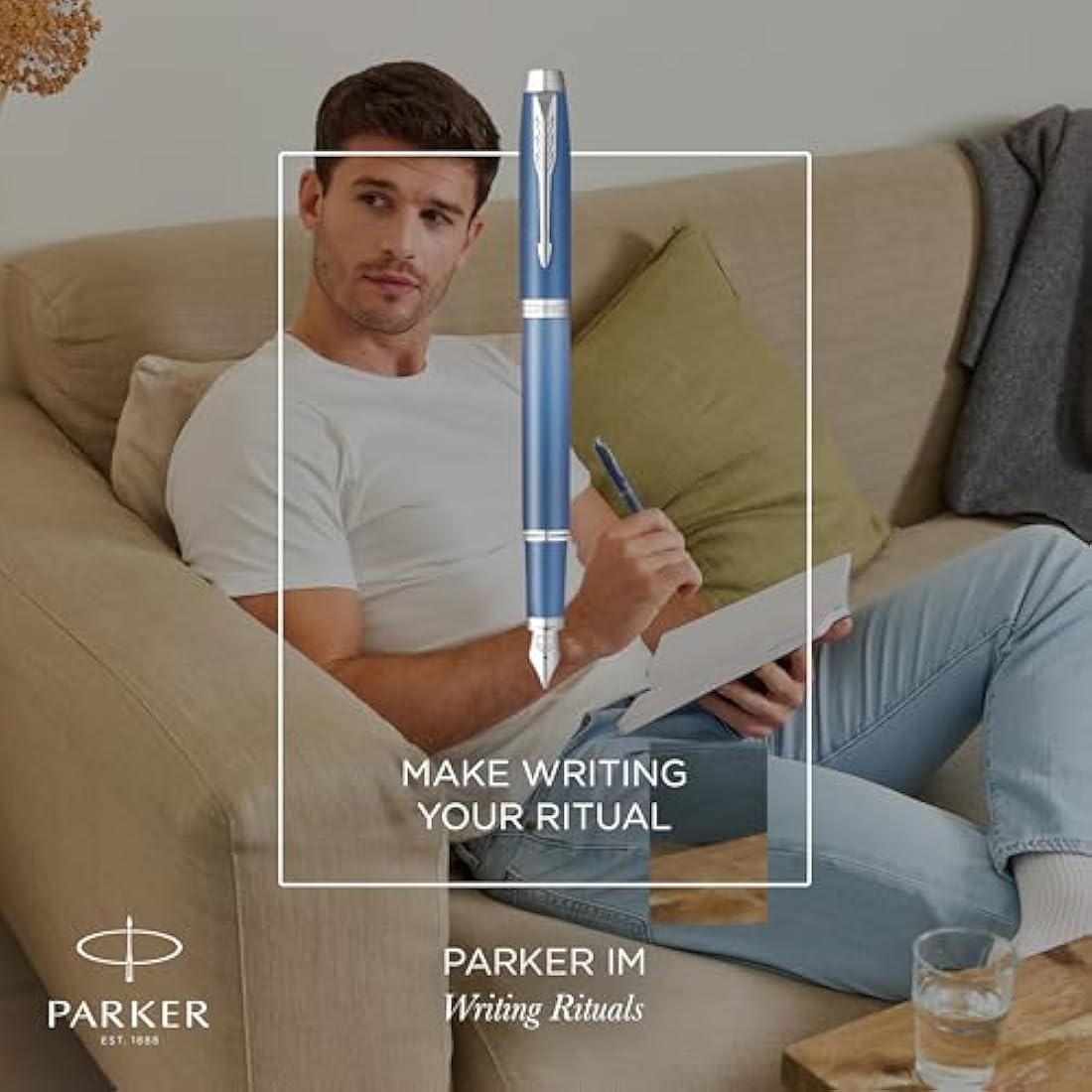 Parker IM Writing Rituals Fountain Pen | Peaceful Blue | Fine Nib