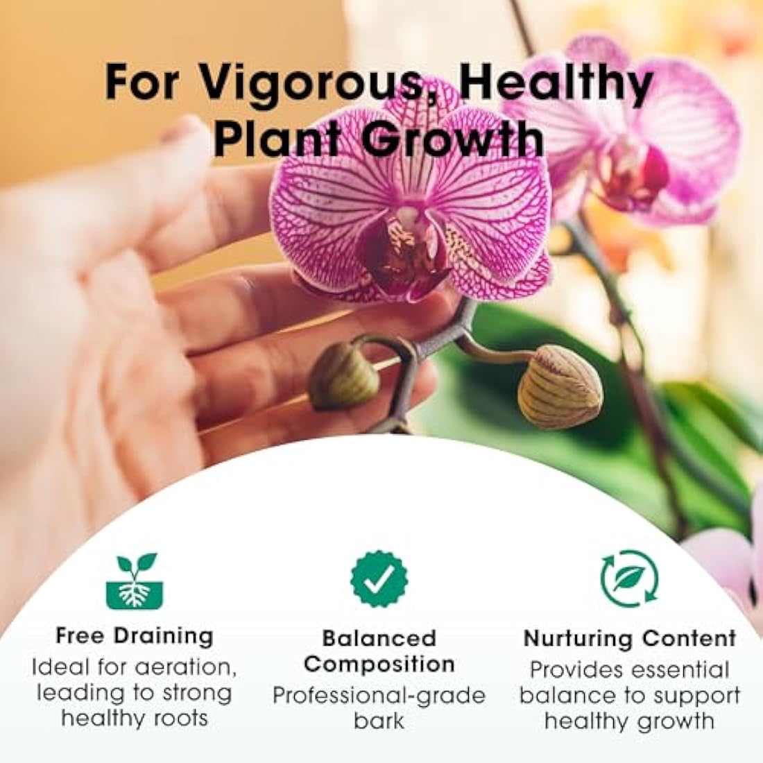 Growth Technology Orchid Focus Repotting Mix – Peat-Free Bark, 3L