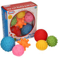 Jolof Store Sensory Soft Balls – 6 Multi-Textured Baby Tactile Toys