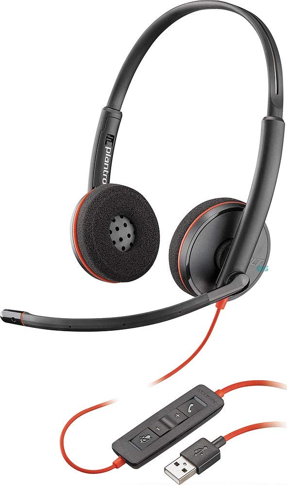 Plantronics Blackwire 3220 Stereo UC Headset | Wired USB Connectivity