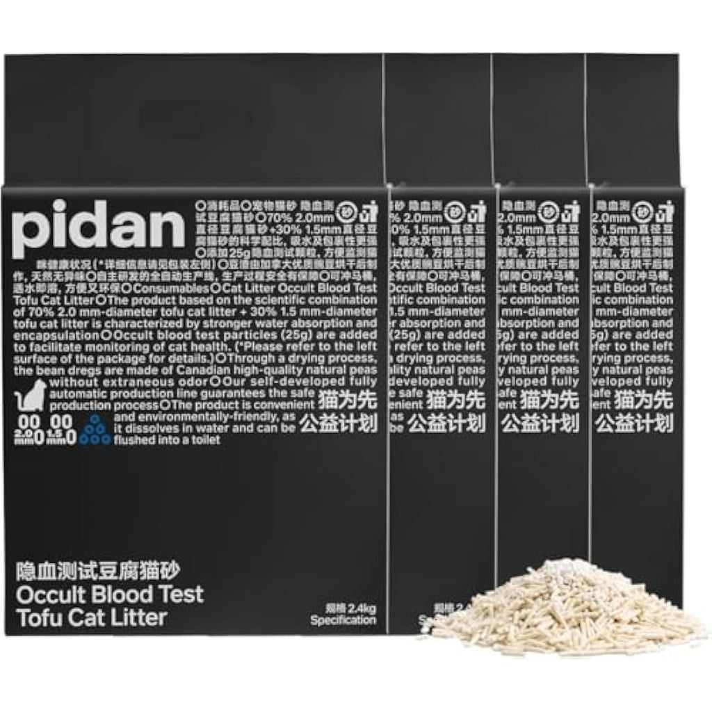 pidan Health Tofu Cat Litter | Occult Blood Monitoring | 4 x 2.4kg