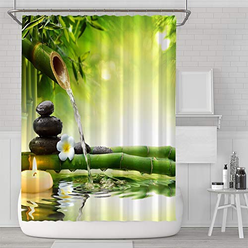 Aitsite Waterproof Shower Curtain | Anti-Mould Polyester Fabric | 72x72"