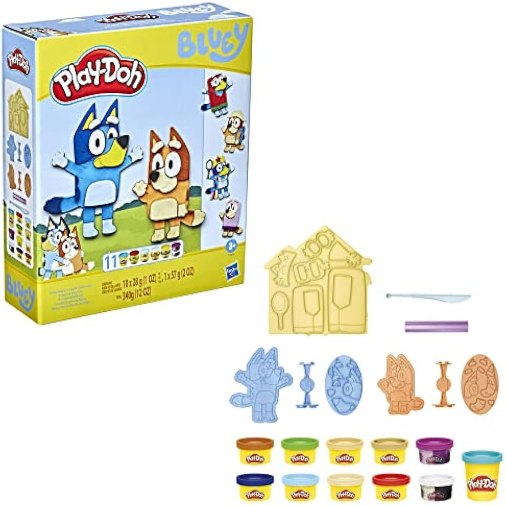 Play-Doh Bluey Make ’n Mash Costumes Playset with 11 Cans - Ages 3+