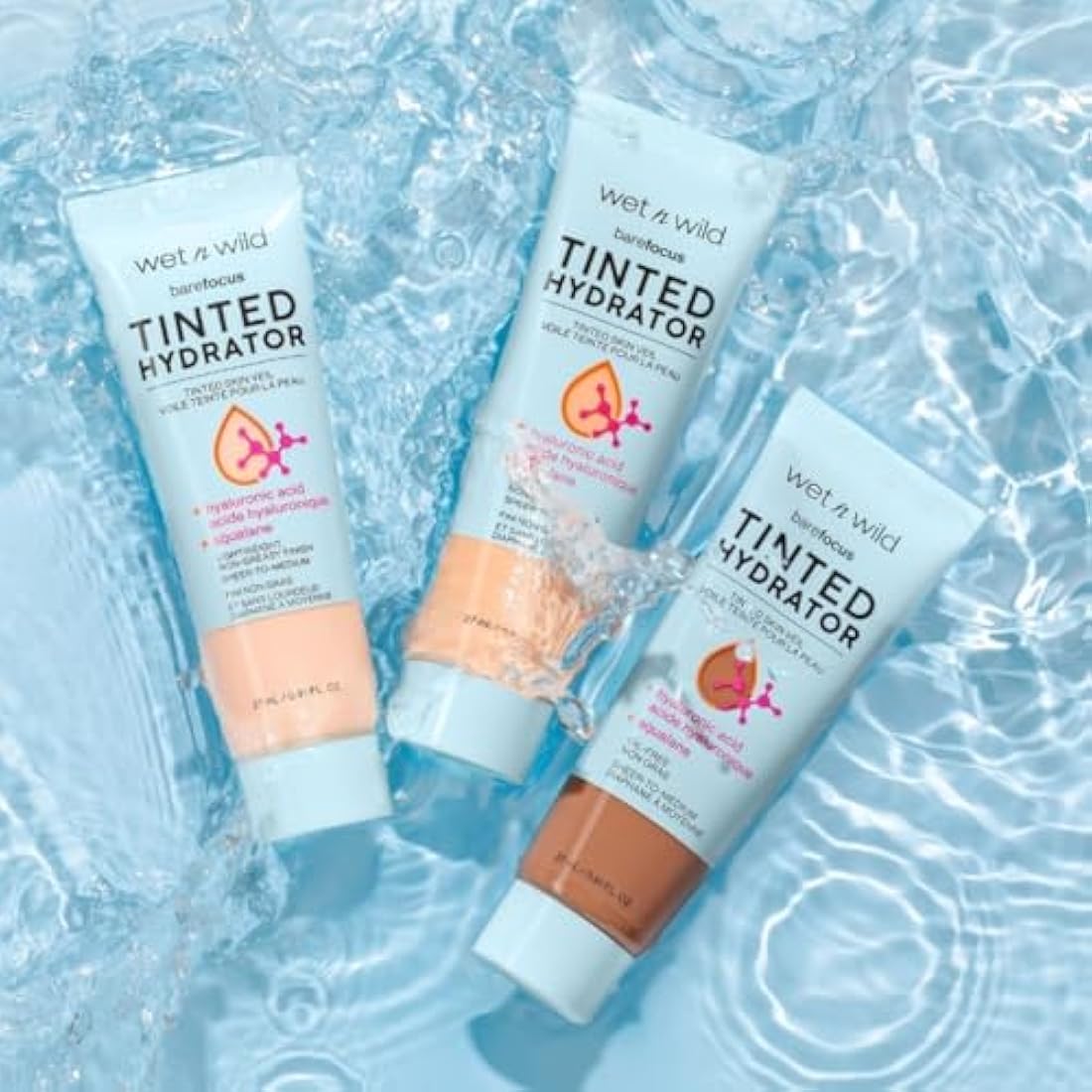 Wet n Wild Bare Focus Tinted Hydrator – Semi-Matte Moisturiser, Tan