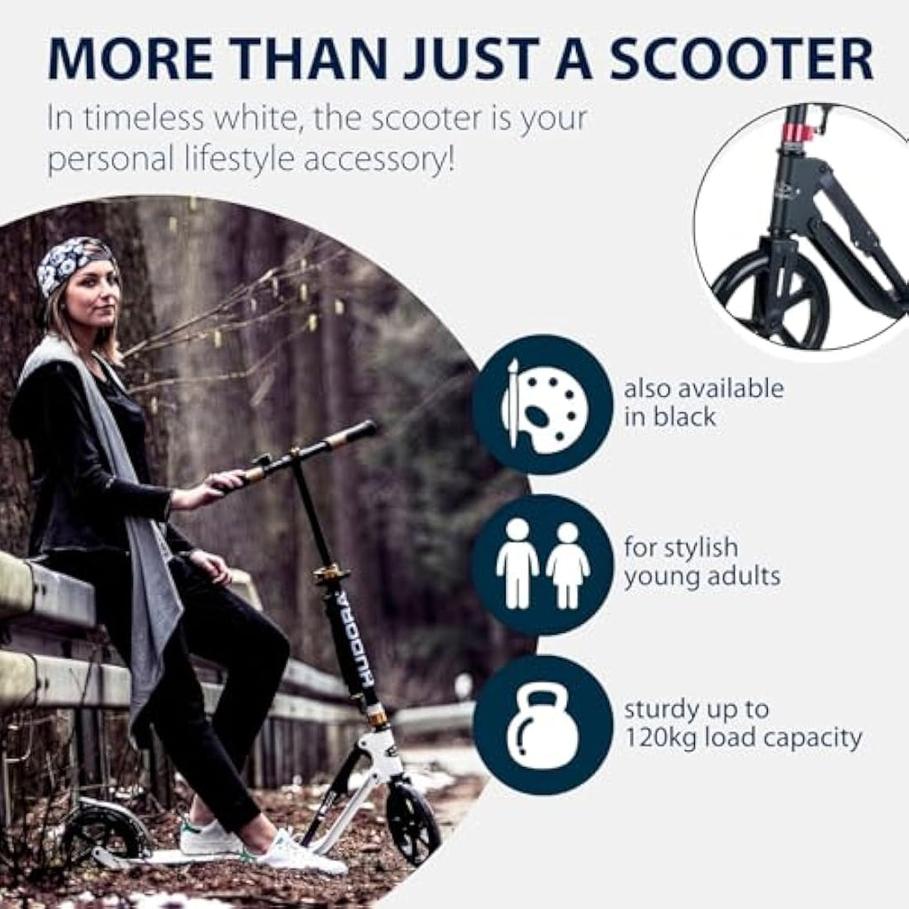 HUDORA BigWheel Style 230 Scooter – Klappbarer Cityroller bis 120kg