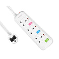 Mscien 3 Way Extension Lead | 3M Surge Protected Power Strip