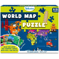 Skillmatics World Map Jigsaw Puzzle | 96 Piece Educational Toy for Kids
