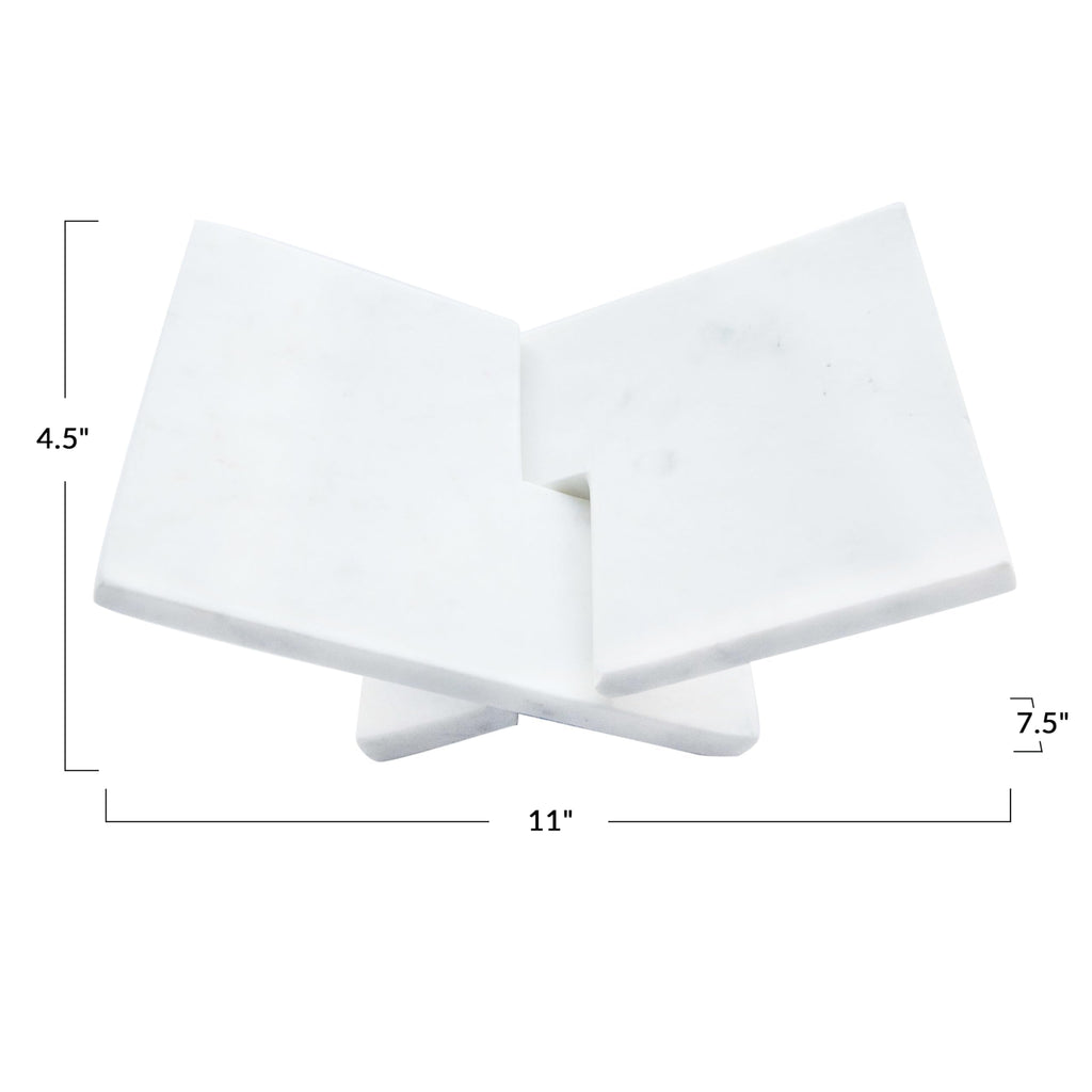 Bloomingville Decorative Marble Book Holder, White - image 3