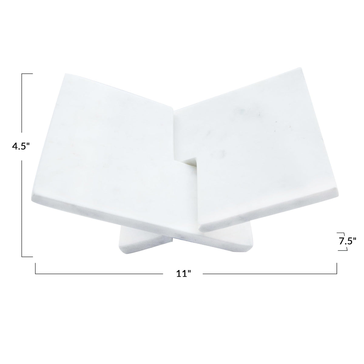 Bloomingville Decorative Marble Book Holder, White - image 3