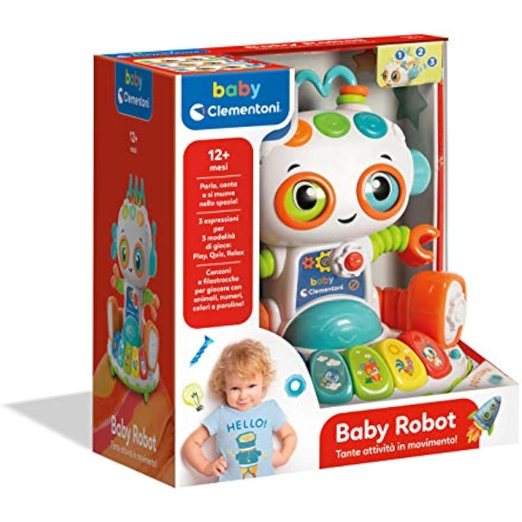 Clementoni Baby Robot Interattivo – Giocattolo Educativo con Audio