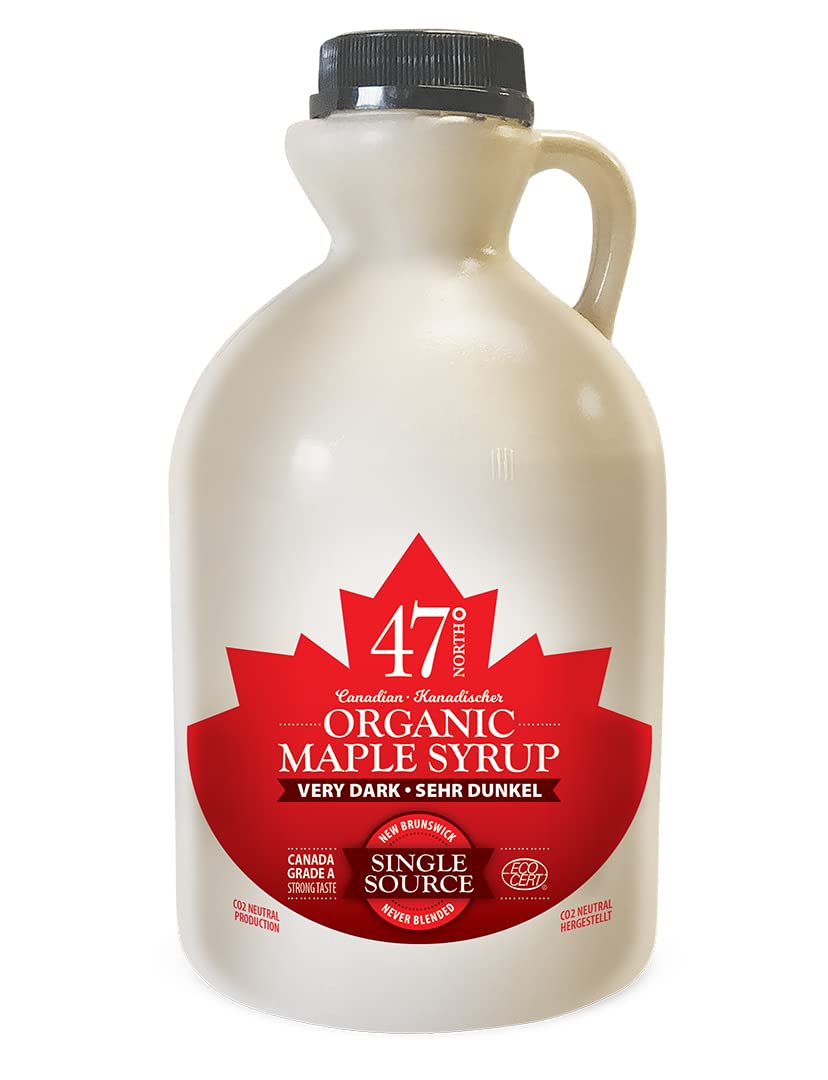 47° North Organic Maple Syrup – Grade A Very Dark Strong Taste 1000ml
