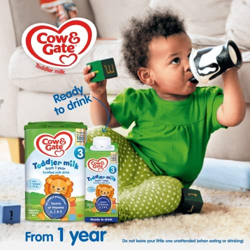 Cow & Gate 3 Toddler Milk Powder 1-2 Years, 800g (Pack of 6)