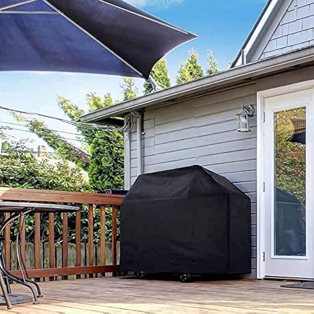 Patio Plus Heavy Duty 420D Waterproof BBQ Grill Cover – 132cm Black