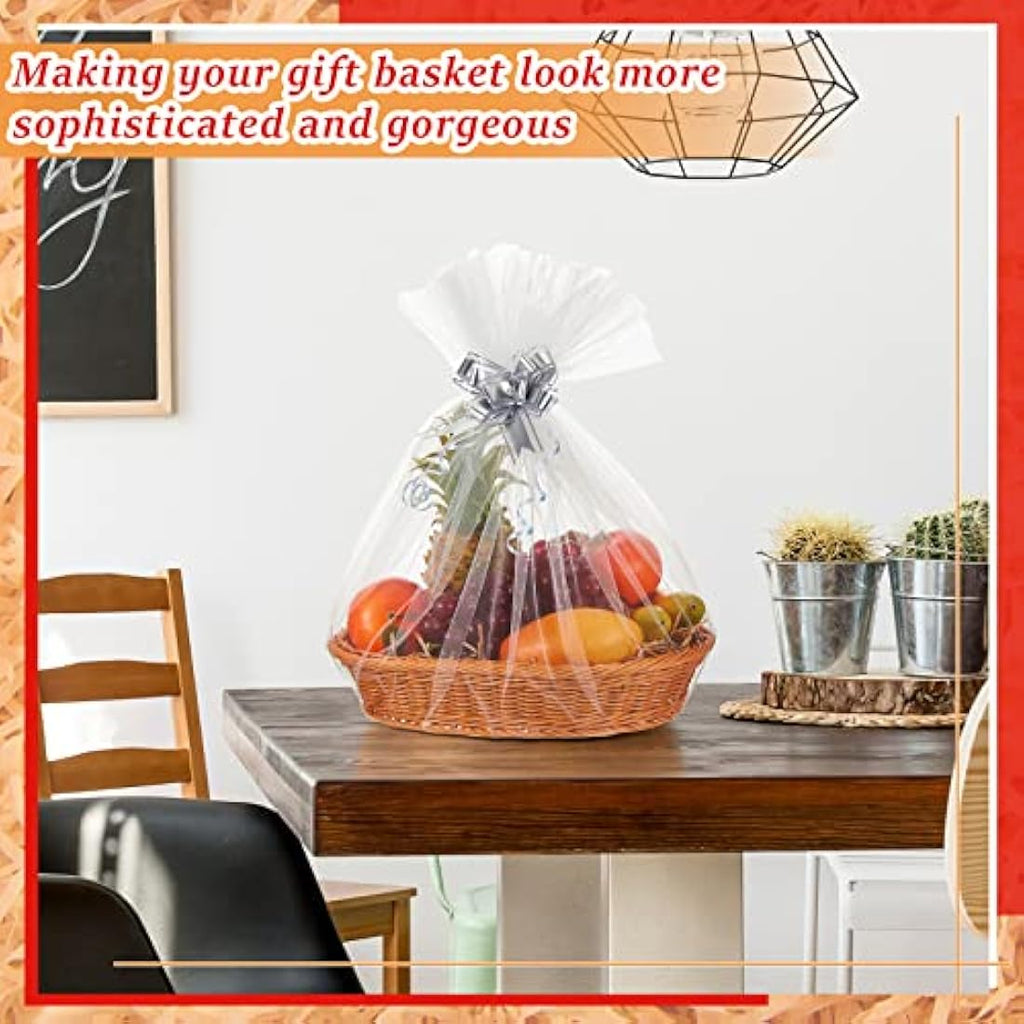 Hestya 2-Set Wicker Gift Hamper Kit – DIY Empty Baskets, 35 x 25 cm