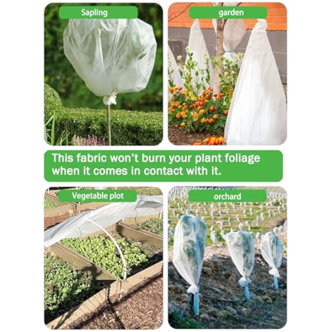 Abimars Garden Fleece 30gsm – 3m x 5m Horticultural Plant Frost Protection