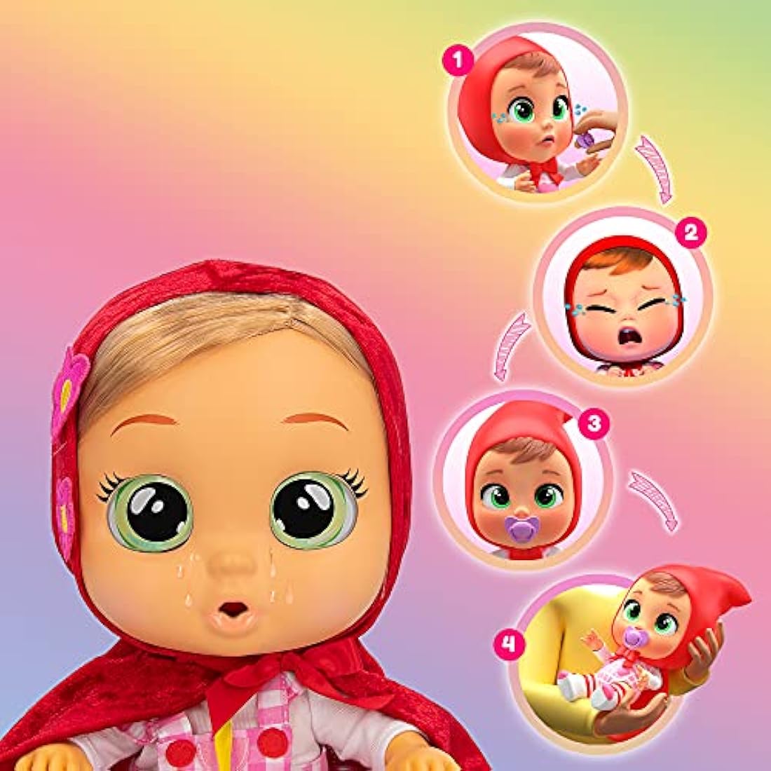 Bebés Llorones Scarlet – Muñeca Interactiva de Juguete para Niñas