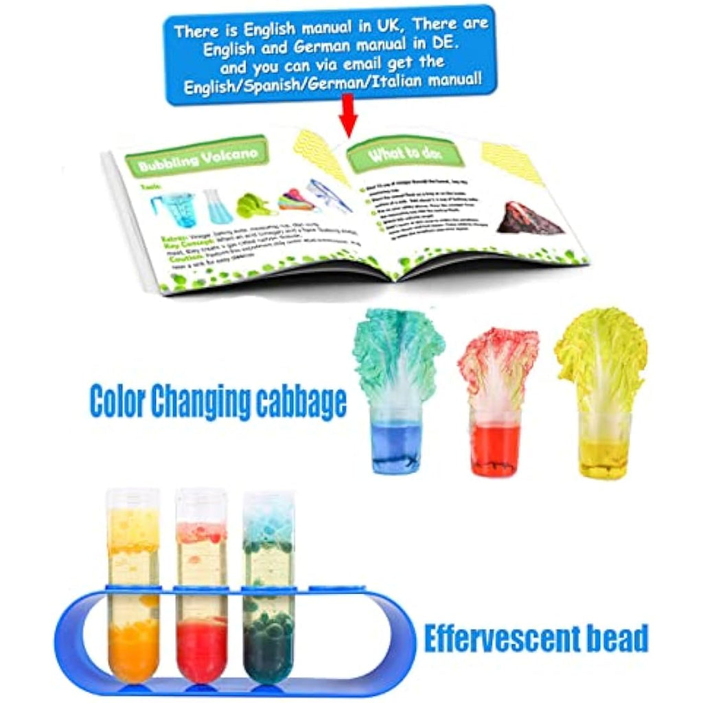 Kids Science Experiment Kit with Lab Coat & STEM Role Play Toys