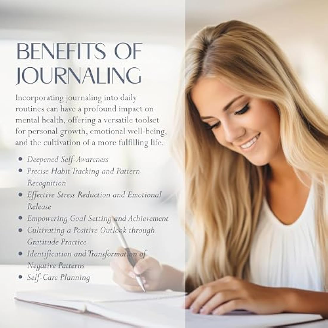 LIFTINSPIRE CO. Mental Health Journal – 6-Month Guided Wellness Planner