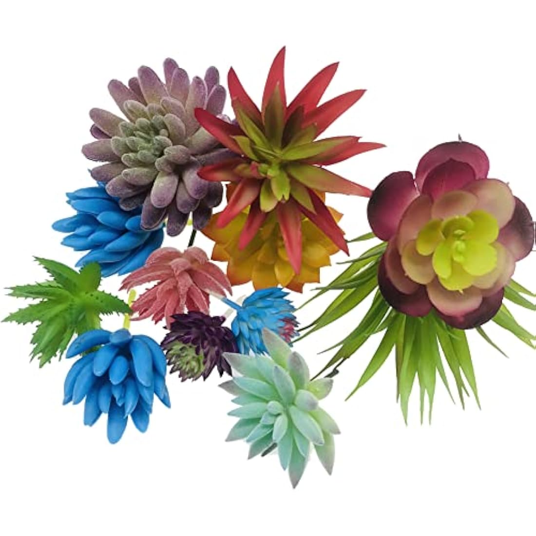 Jolof Store 20 Pack Realistic Artificial Succulents – Multicolor Faux Plants